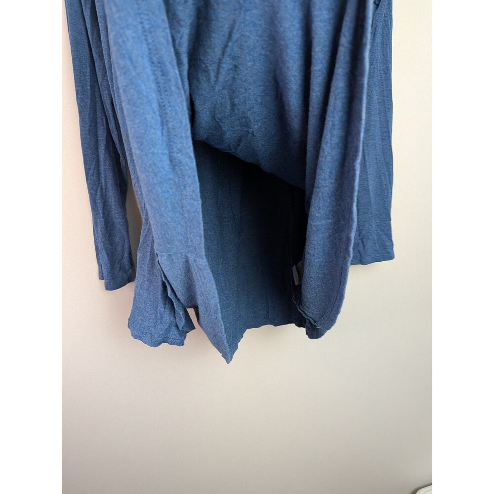 Soft Surroundings Shirt Womens L Wrap Around Asymmetrical Cut Cowl Neck Tunic - Picture 6 of 12